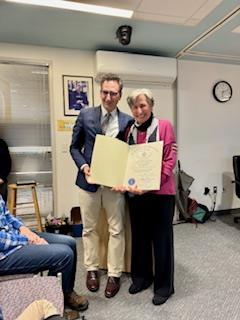 Ms. Charlupski with Rep. Vitolo